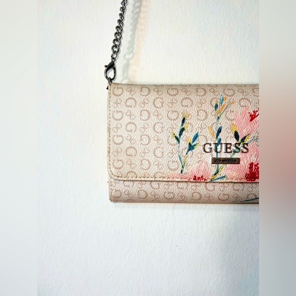 Guess Designer Floral Flower Bag Purse Handbag Shoulder Bag Crossbody Purse - Picture 2 of 9
